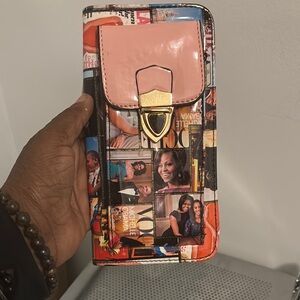 Vibrant Magazine Collage Wallet